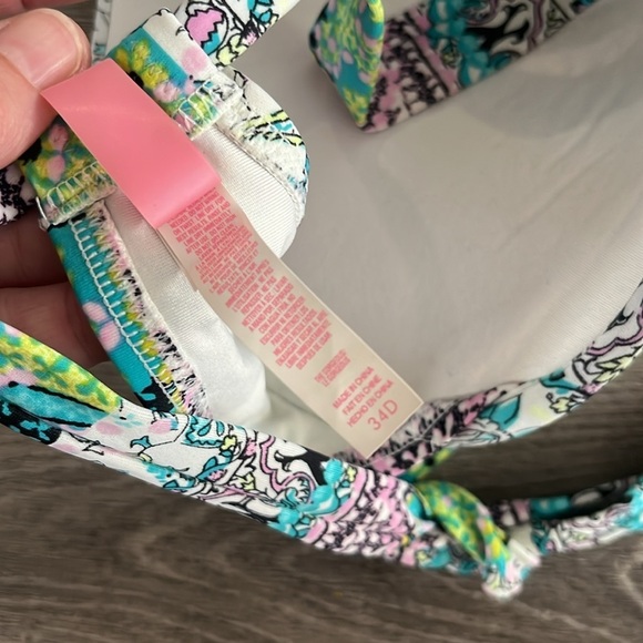 Victoria's Secret the gorgeous Multicolor Bikini Top size 34D - Picture 4 of 4